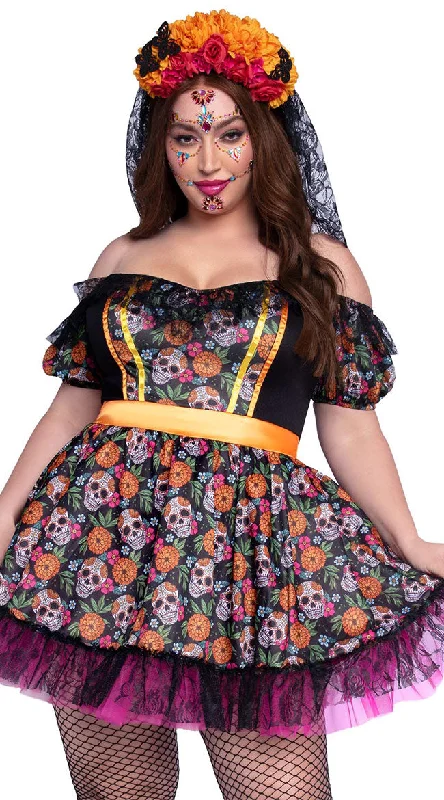 Large women's wool topsPlus Size Marigold Catrina Costume