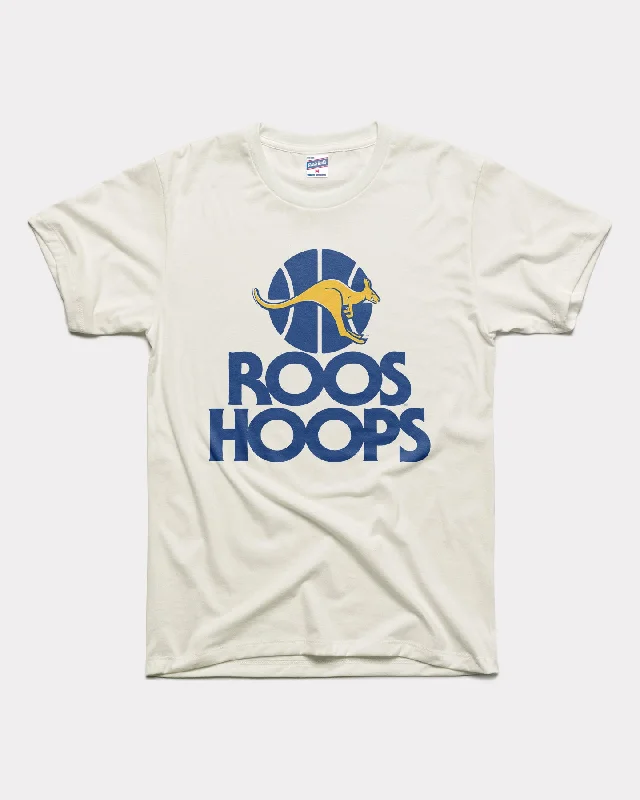 UMKC Roos Hoops Vintage White T-ShirtZippered T-Shirts