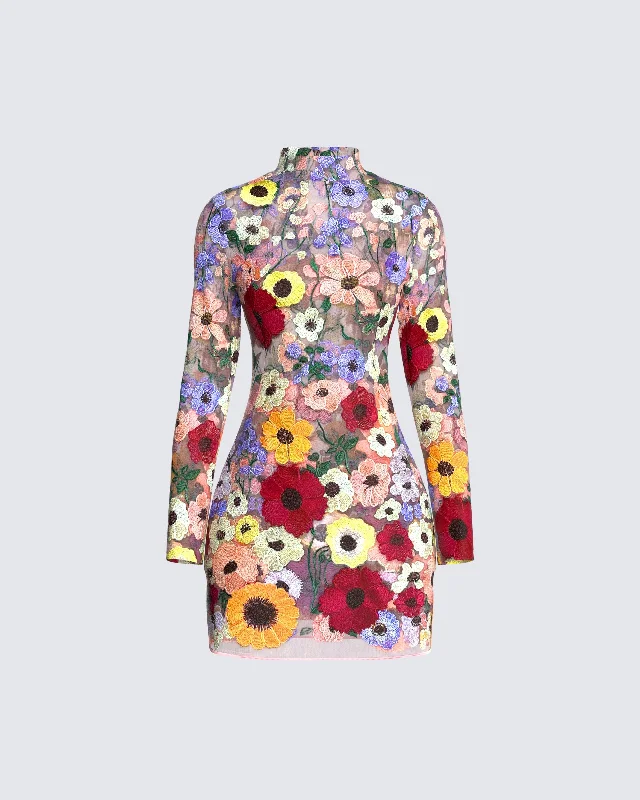 Insulated DressFlora Flower Mini Dress