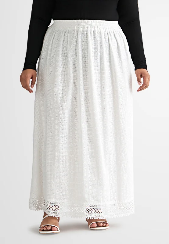 Reflective SkirtBetsy Eyelet Flare Skirt