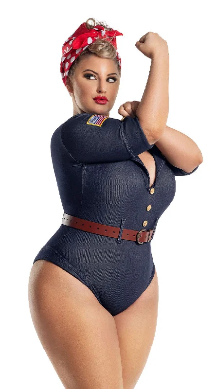 Plus size women's hollow topsPlus Size Riveting Darling Costume