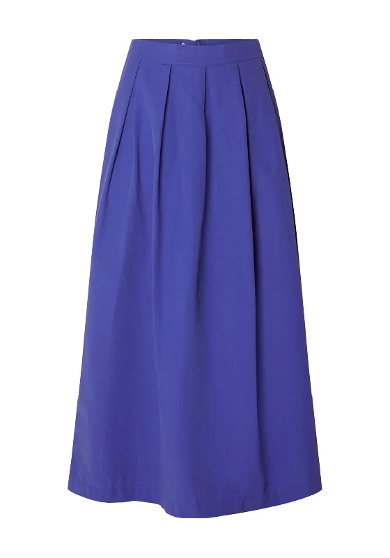 Waterproof SkirtSelected Femme Felia Box Pleat Maxi Skirt, Royal Blue