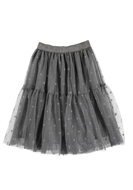 School SkirtMayoral Older Girl Tulle Skirt, Grey