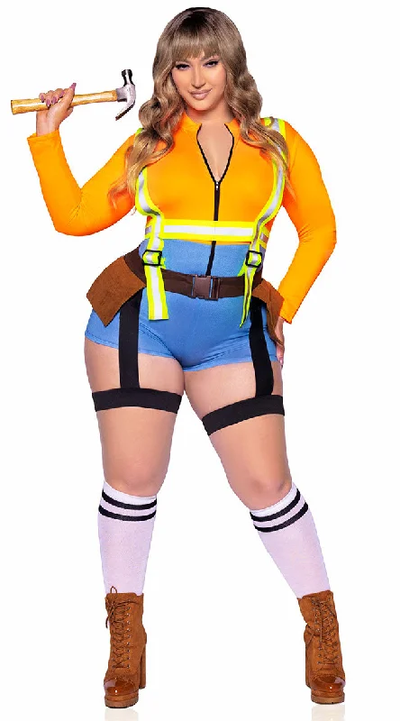 Large women's windproof topsPlus Size Sexy Construction Worker Costume