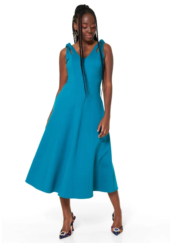 Edwardian DressCloset London A-Line Midi Dress, Teal