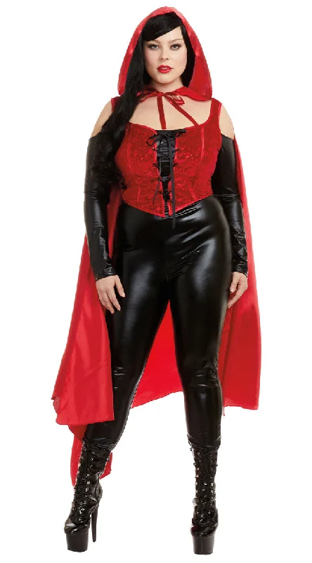 Plus size women's sports topsPlus Size Seductive Red Costume