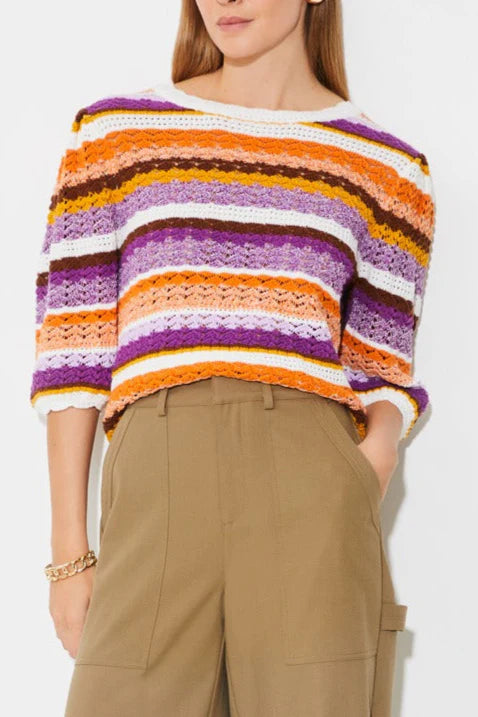 Panacea Sweater by Suncoo in VioletPainted Knit Tops