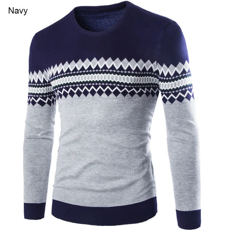 High Quality Casual Men Pullovers SweaterEmbellished Knit Tops