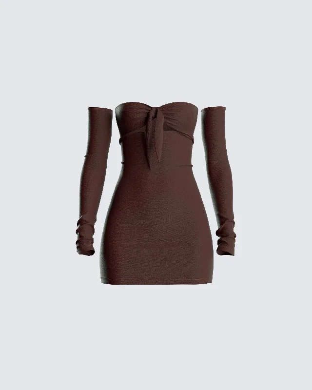 Formal DressEmsley Brown Tie Mini Dress