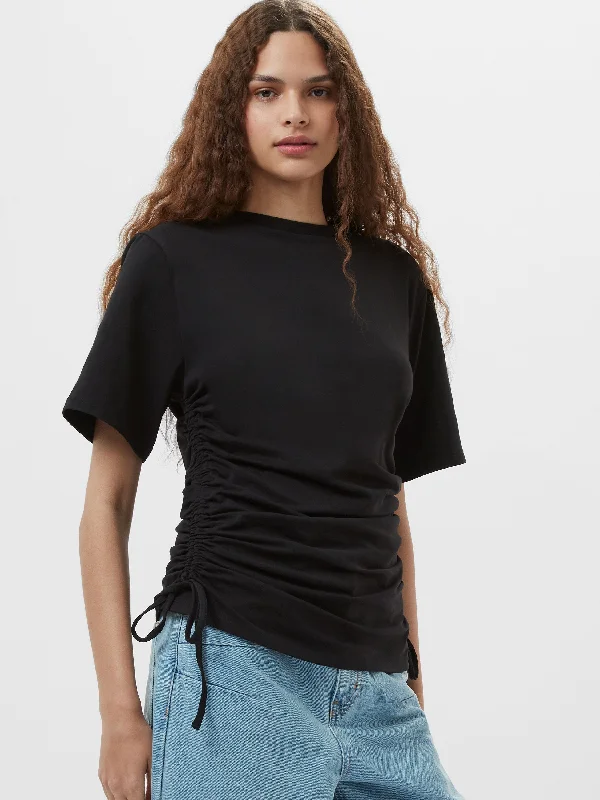 Rallie Ruched Drawstring T-ShirtEmbellished T-Shirts