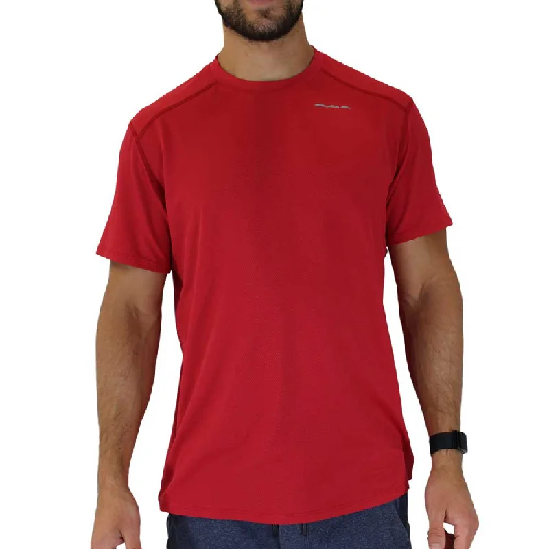 College Short Sleeve TopsMen's Versatex Canyon Short Sleeve Running Shirt - Red