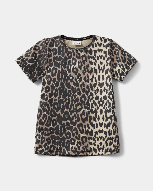 ASITASK T-SHIRT - Light brown leopardRibbed Cuff T-Shirts