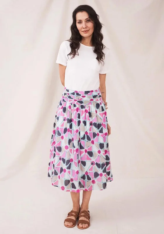 CrinolineWhite Stuff Maeva A Line Midi Skirt, Multi