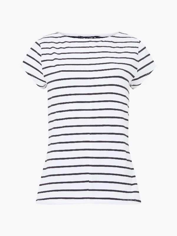 Rallie Stripe Fitted T-ShirtScoop Neck T-Shirts