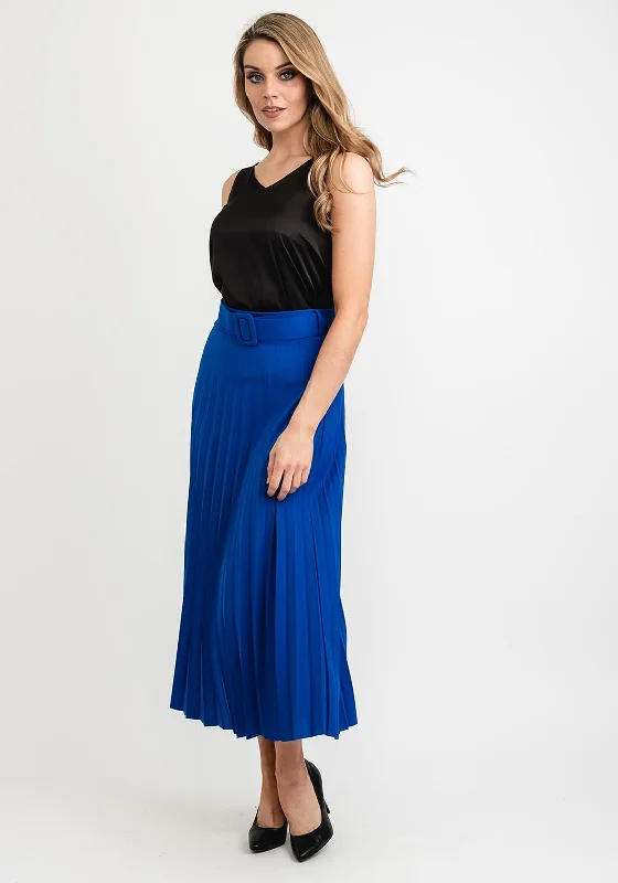 Midi SkirtSeventy1 One Size Pleated Maxi Skirt, Royal Blue