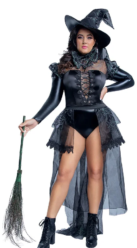 Large women's warm topsPlus Size Sexy Wicked Witch Costume