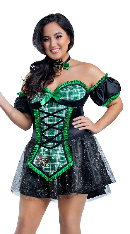 Fashionable plus size women's topsPlus Size Lucky Beer Girl Costume