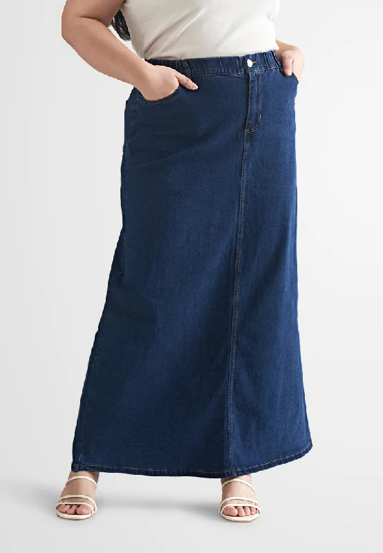 Mini SkirtSkylar Denim Long A-Line Skirt