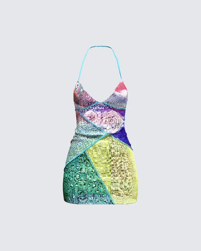 Office DressErin Rainbow Sherbet Dress