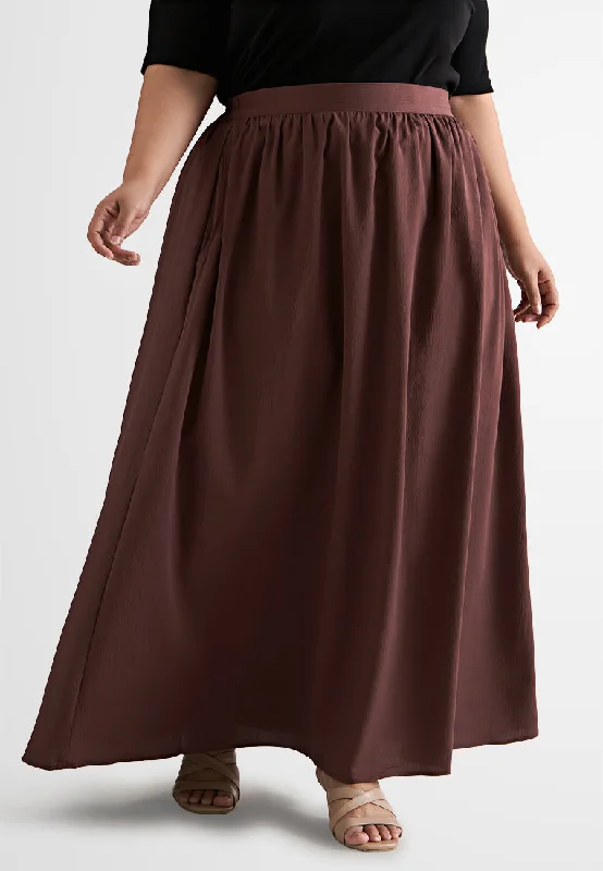 Party SkirtSandy Textured Flowy Flare Skirt