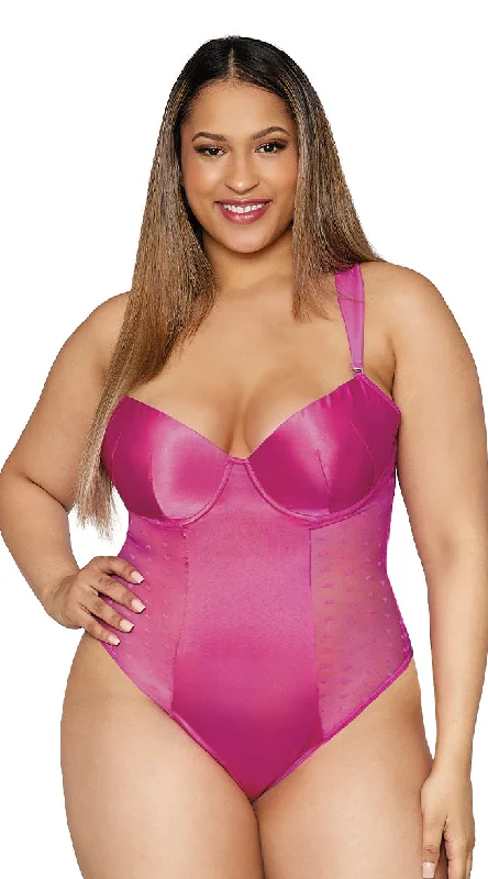 Women's fitness topsPlus Size All For Love Teddy