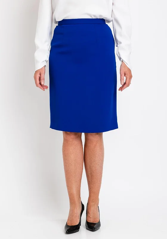 High-waisted SkirtChristina Felix Classic Pencil Skirt, Royal Blue