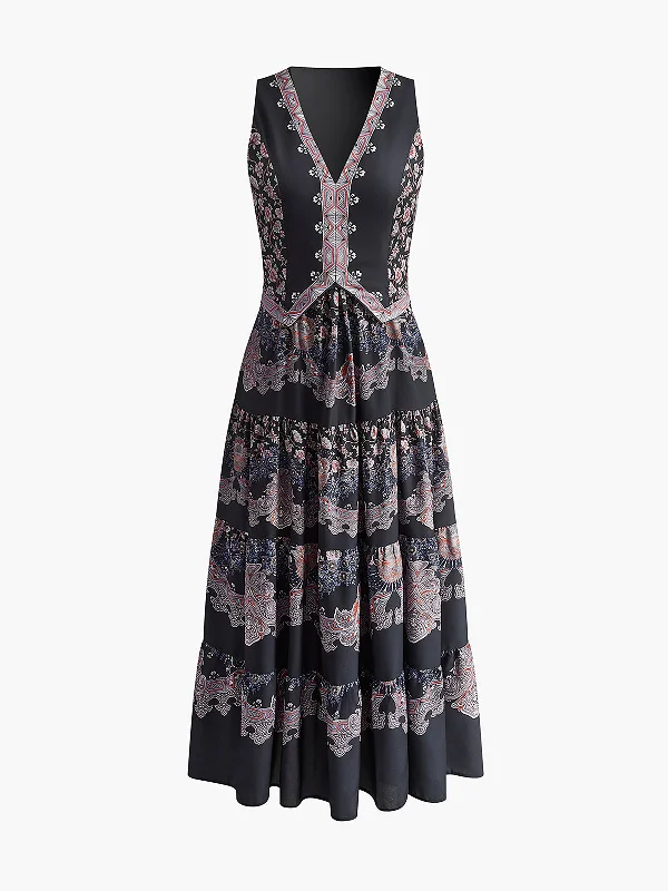 Tactical DressBeheme Printed Floral Dress