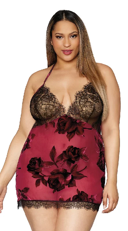 Women's sleeveless topsPlus Size Touch of Rose Chemise